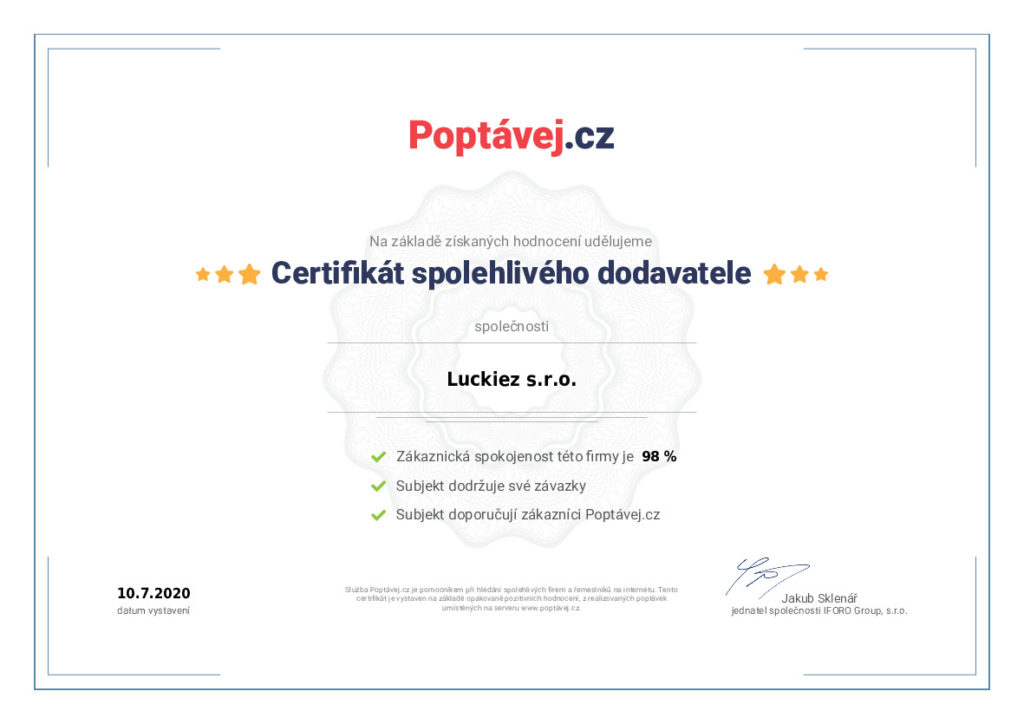 Certifikát